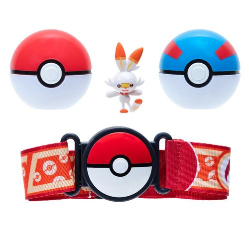 Pokémon 2 Packs Figuras de Juguete Scorebunny y Cinturón 95283