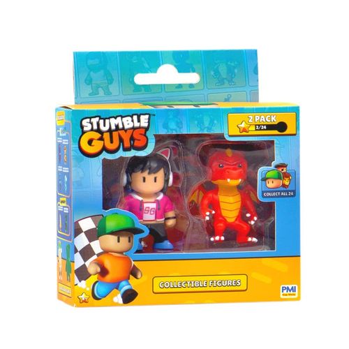 Stumble Guys 2 Pack Mini Figuras Gamer Gina e Inferno Dragon