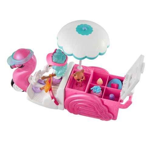 Polly Pocket Disfraz Carrito de Bocadillos Flamingo