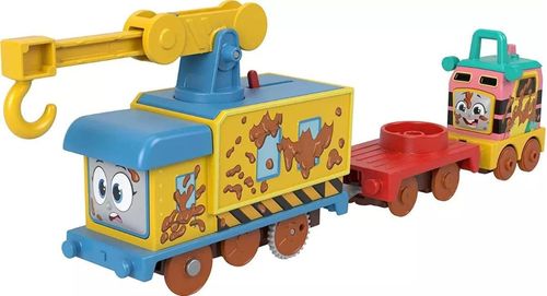 Thomas and Friends Tren Carly y Sandy Enlodadas con 2 Vagones