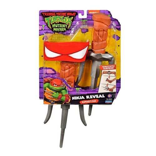 Tortugas Ninja Movie Kit Sais con Máscara de Rafael para Niños