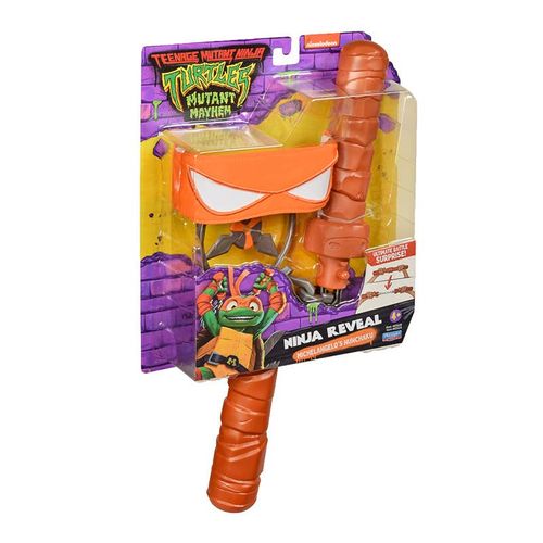 Tortugas Ninja Movie Kit Hunchaku con Máscara de Michelangelo para Niños
