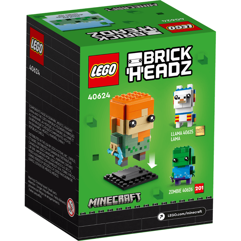 LEGO-Minecraft-BrickHeadz-Alex-40624