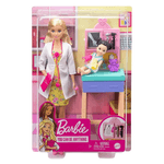 Barbie-Rubia-Profesiones-Pediatra-con-Paciente-Bebe