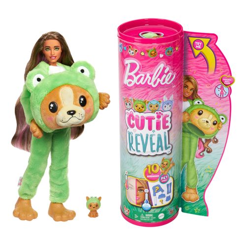 Barbie Cuttie Reveal Gatito Disfrazado de Panda Rojo