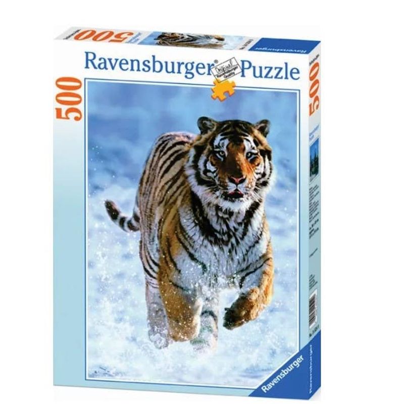Rompecabezas-Tigre-en-Invierno-de-500-piezas