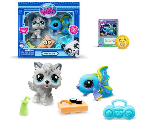 Littlest Pet Shop 2 Pack Lobo y Pez