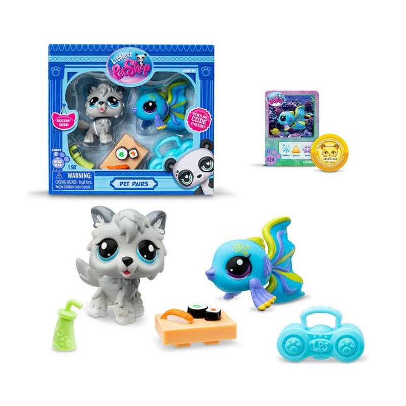 Littlest-Pet-Shop-2-Pack-Lobo-y-Pez