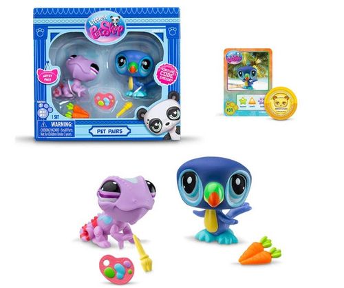 Littlest Pet Shop 2 Pack Camaleón y Tucán
