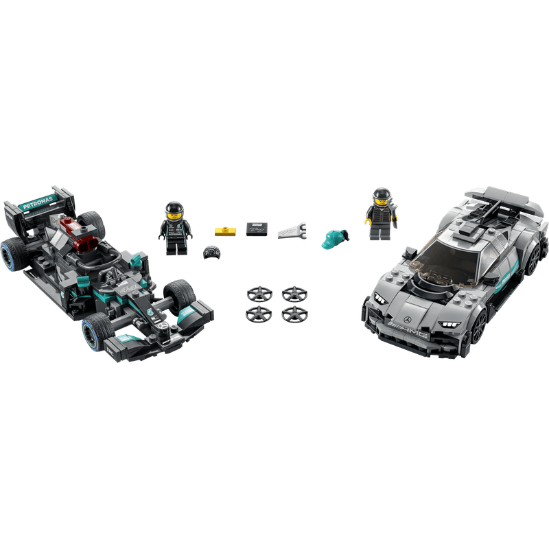 LEGO-Mercedes-AMG-F1-W12-E-Performance-y-Mercedes-AMG-Project-One-Speed-Champions-76909