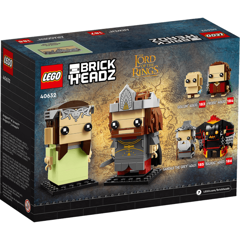 LEGO-Lord-Of-The-Rings-BrickHeadz-2-Pack-Aragorn-y-Arwen-40632