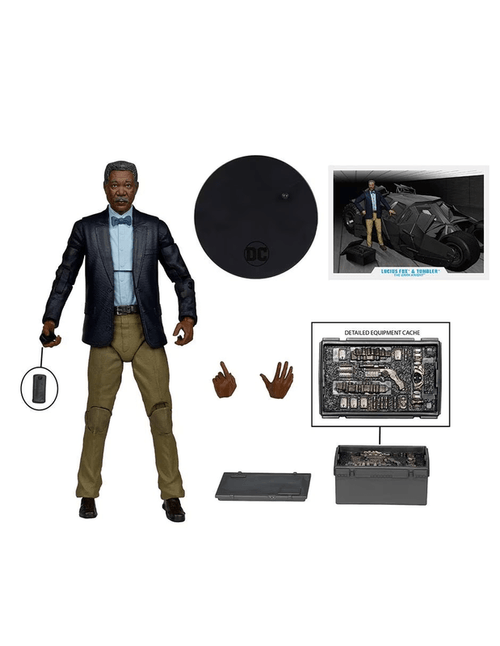 DC McFarlane Batimovil The Dark Knightt Lucius Fox