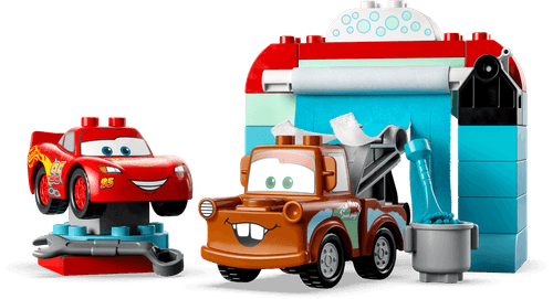 LEGO Disney Pixar Cars DUPLO Autolavado con el Rayo McQueen y Mate 10996