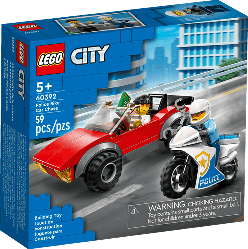 LEGO City Moto de Policía y Auto a la Fuga 60392