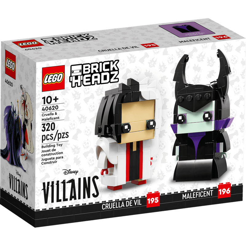 LEGO-Disney-BrickHeadz-2-Pack-de-Cruella-y-Malefica-40620