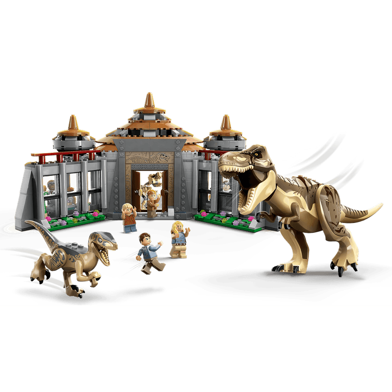 LEGO-Jurassic-World-Centro-de-Visitantes-T-Rex-y-Ataque-del-Raptor-76961