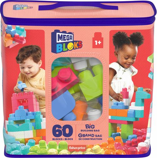 Juguete para Bebés Mega Bloks Bolsa de 60 Piezas-1