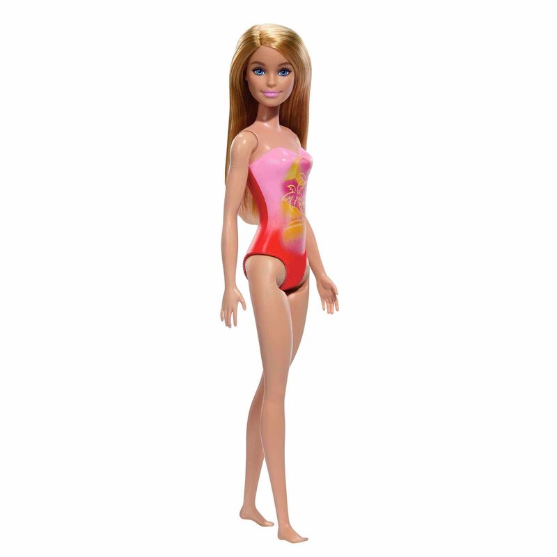 Mattel-Barbie-Playa-con-Traje-de-Baño-Rosa-DWJ99