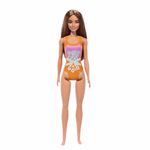 Mattel-Barbie-Playa-con-Traje-de-Baño-Naranja-DWJ99
