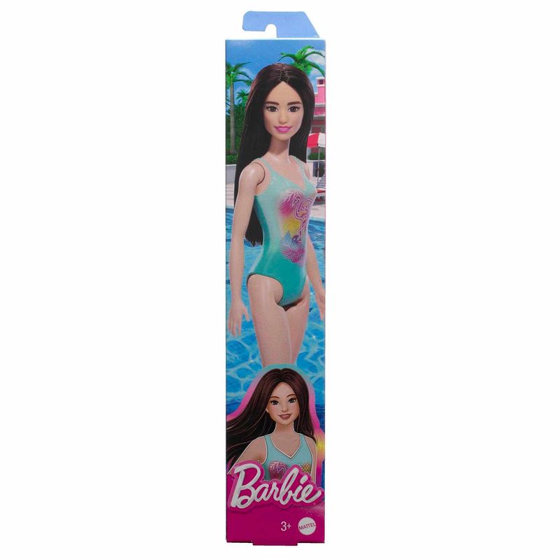 Mattel-Barbie-Playa-con-Traje-de-Baño-Azul-DWJ99