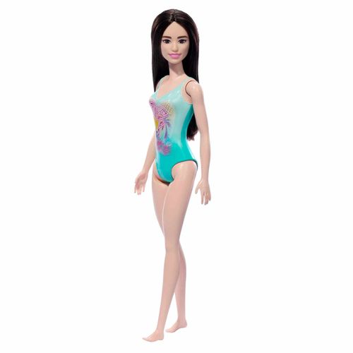 Barbie Fashion Doll & Beauty de Playa con Traje de Baño Azul