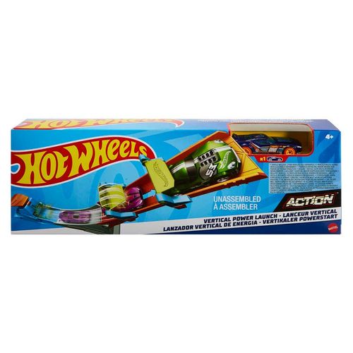Hot Wheels Pista de Acrobacias con Lanzador y Auto de Carreras