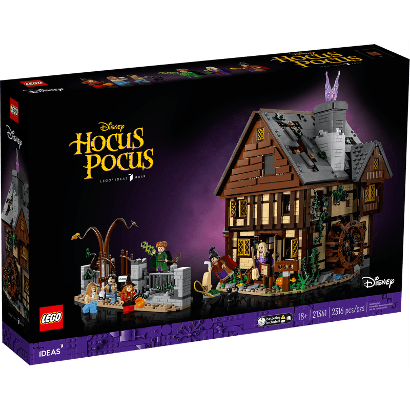 LEGO-Disney-Hocus-Pocus-Cabaña-de-las-Hermanas-Sanderson-Ideas-21341