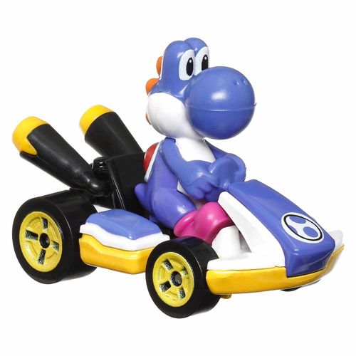 Hot Wheels Mario Kart Yoshi Kart Azul obscuro