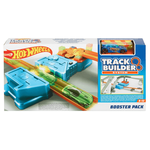 Hot Wheels Pista Track Builder Lanzador Motorizado  y Auto de Carreras