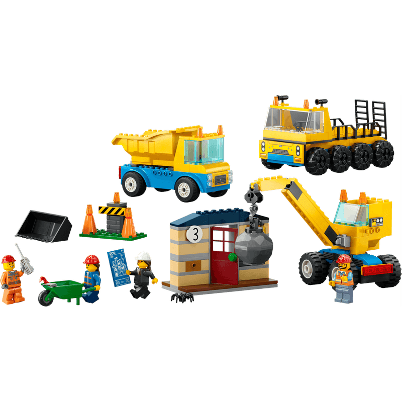 LEGO-City-Camiones-de-Construccion-y-Grua-con-Bola-de-Demolicion-60391