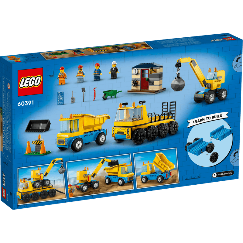 LEGO-City-Camiones-de-Construccion-y-Grua-con-Bola-de-Demolicion-60391