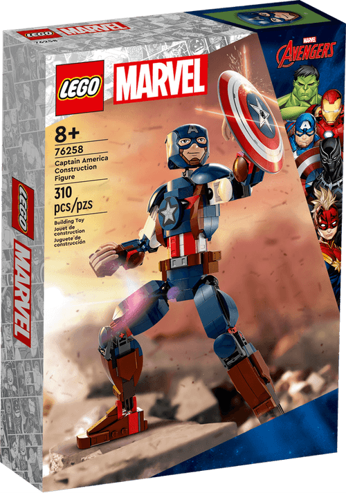 LEGO Marvel Figura para Construir Capitán América 76258