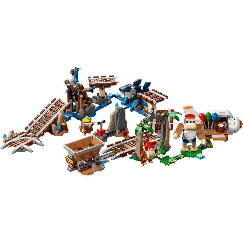 LEGO-Super-Mario-Set-de-Expansion-Vagoneta-minera-de-Diddy-Kong-71425