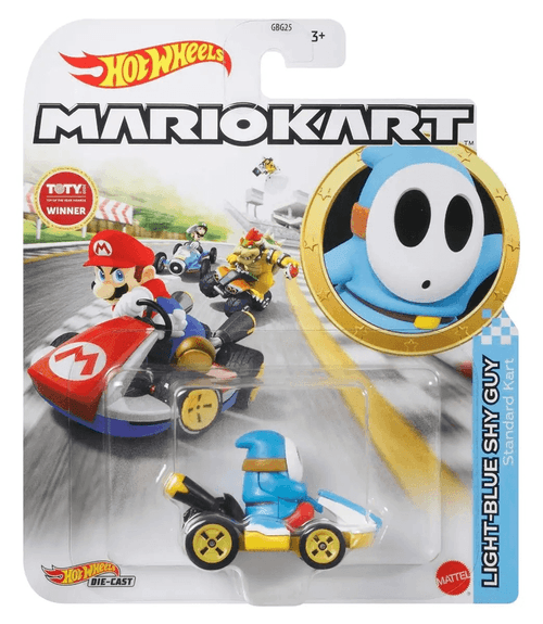 Hot Wheels Mario Kart Shy Guy Standard Azul Claro