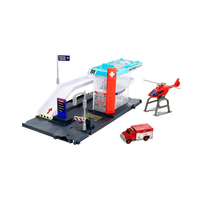 Mattel-Matchbox-Basics-Playset-Medianos-De-Accion-Helicoptero-GVY82