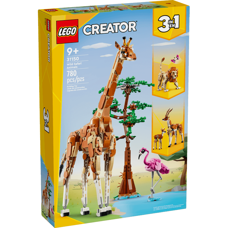 LEGO-Safari-De-Animales-Salvajes-3-en-1-Creator-31150