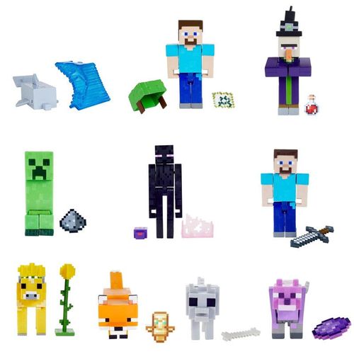 Mattel Minecraft Vanilla Mini Figura Con Crafting