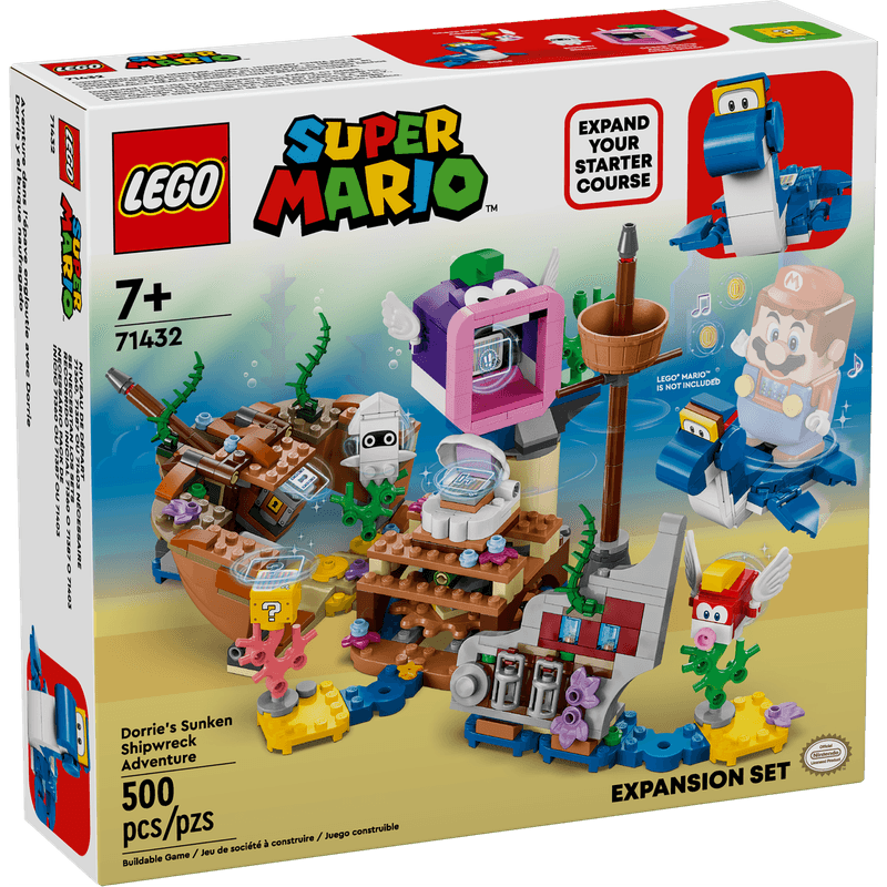 LEGO-Super-Mario-Set-de-Expansion-Dorrie-y-el-Buque-Naufragado-71432