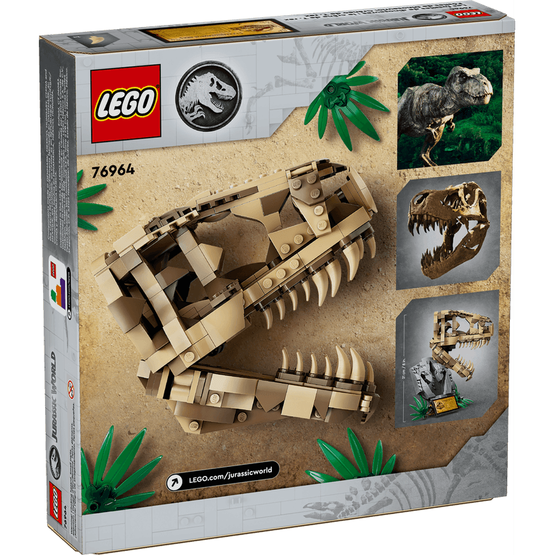 LEGO-Jurassic-World-Fosiles-de-Dinosaurio--Craneo-de-T.-rex-76964