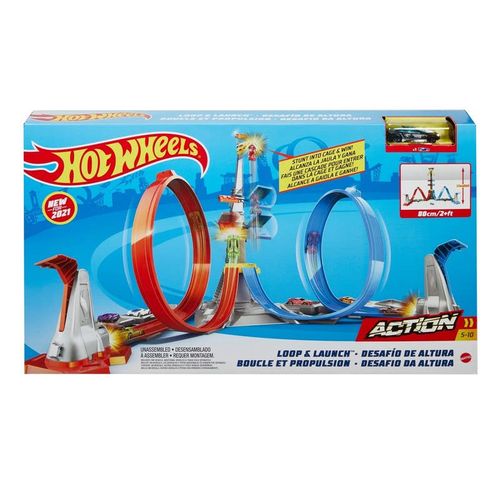 Hot Wheels Pista de Acrobacias Desafío de Altura