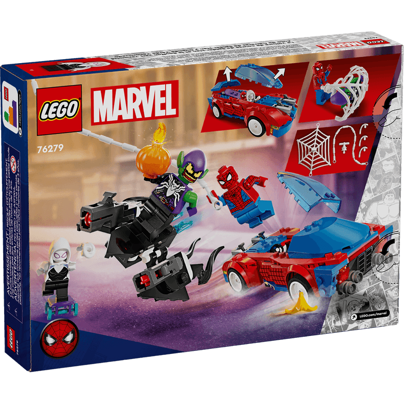 LEGO-Marvel-Auto-de-Carreras-de-Spider-Man-y-Duende-Verde-Venomizado-76279