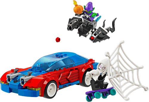 LEGO Marvel Auto de Carreras de Spider-Man y Duende Verde Venomizado 76279