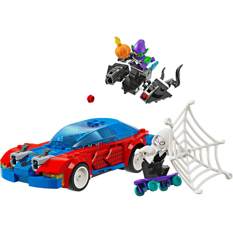 LEGO-Marvel-Auto-de-Carreras-de-Spider-Man-y-Duende-Verde-Venomizado-76279