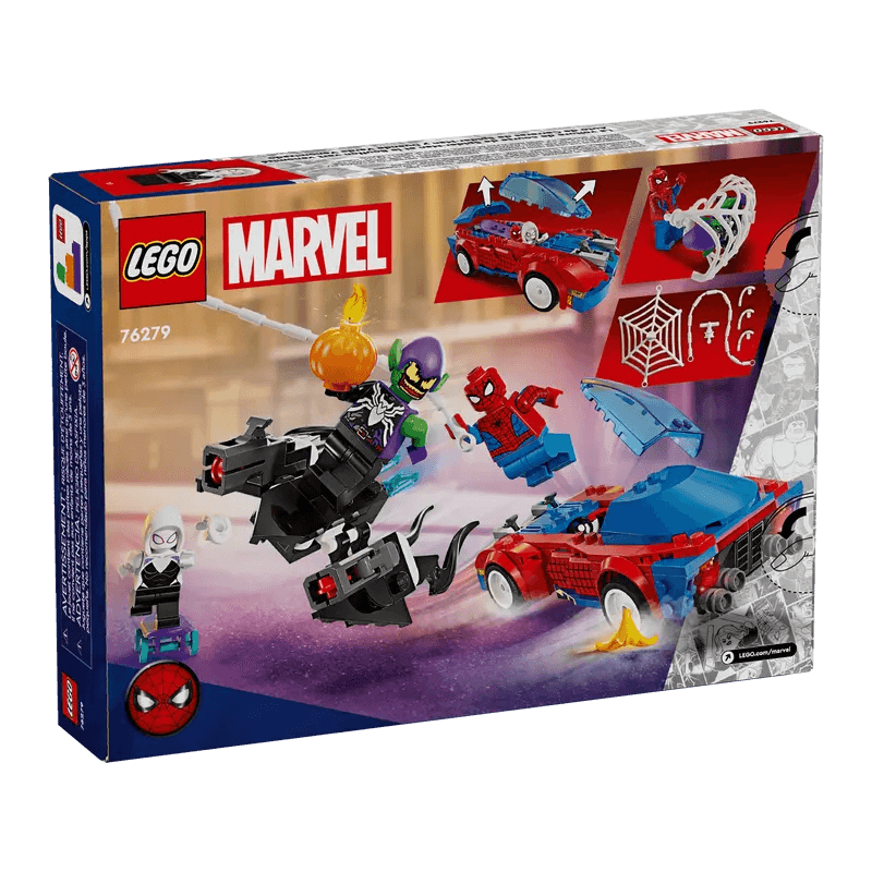 LEGO-Marvel-Auto-de-Carreras-de-Spider-Man-y-Duende-Verde-Venomizado-76279