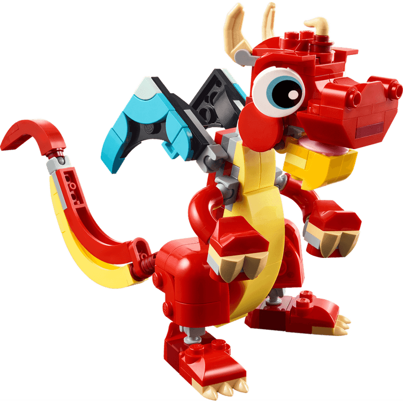 LEGO-Dragon-Rojo-3-en-1-Creator--31145