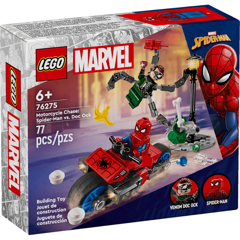 LEGO-Marvel-Persecucion-en-Moto--Spider-Man-vs.-Doc-Ock-76275