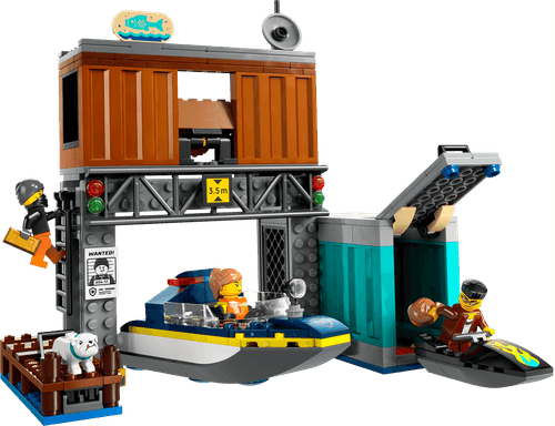 LEGO City Lancha de Policía y Guarida de los Ladrones 60417