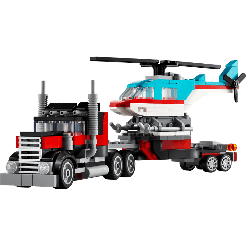 LEGO-Camion-Plataforma-con-Helicoptero-Creator-31146