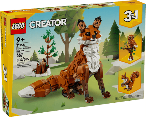 LEGO Animales del Bosque: Zorro Rojo 3 en 1 Creator 31154
