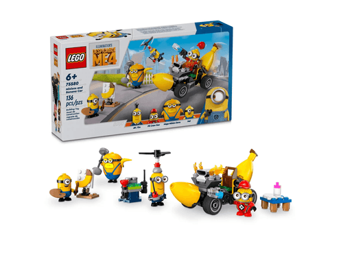 LEGO Mi villano favorito 4 Minions y Auto Banana 75580